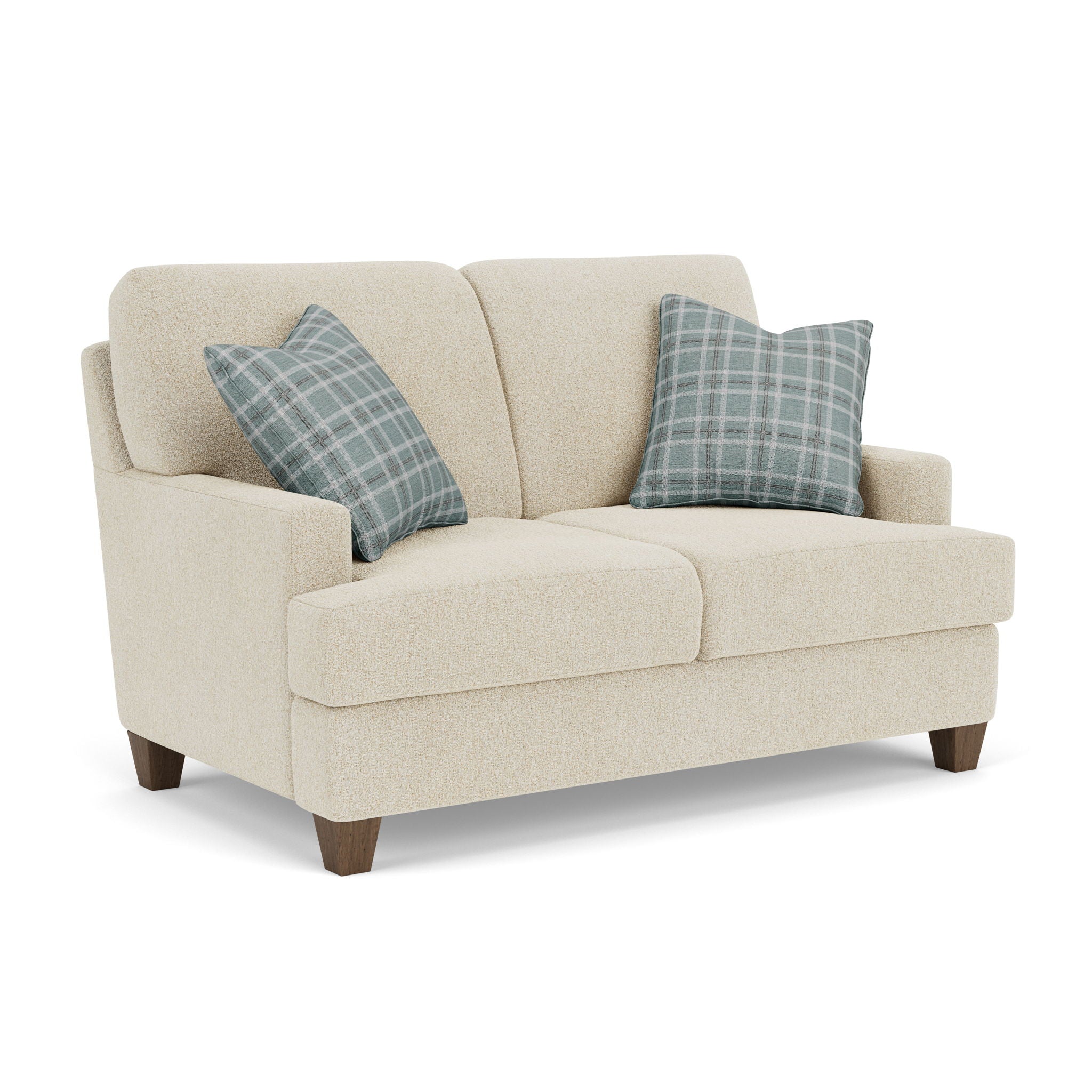Moxy - Fabric Loveseat, T-Shaped Seat Cushion