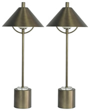 Crescent Mantle - 30 X 12 - Metal Buffet Lamp (Set of 2) - Matte Golden Bronze