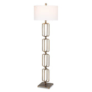 Link - Brushed Gold Floor Lamp