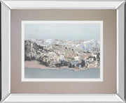 Terrain By Caroline -Mirror Framed Print Wall Art - Dark Gray