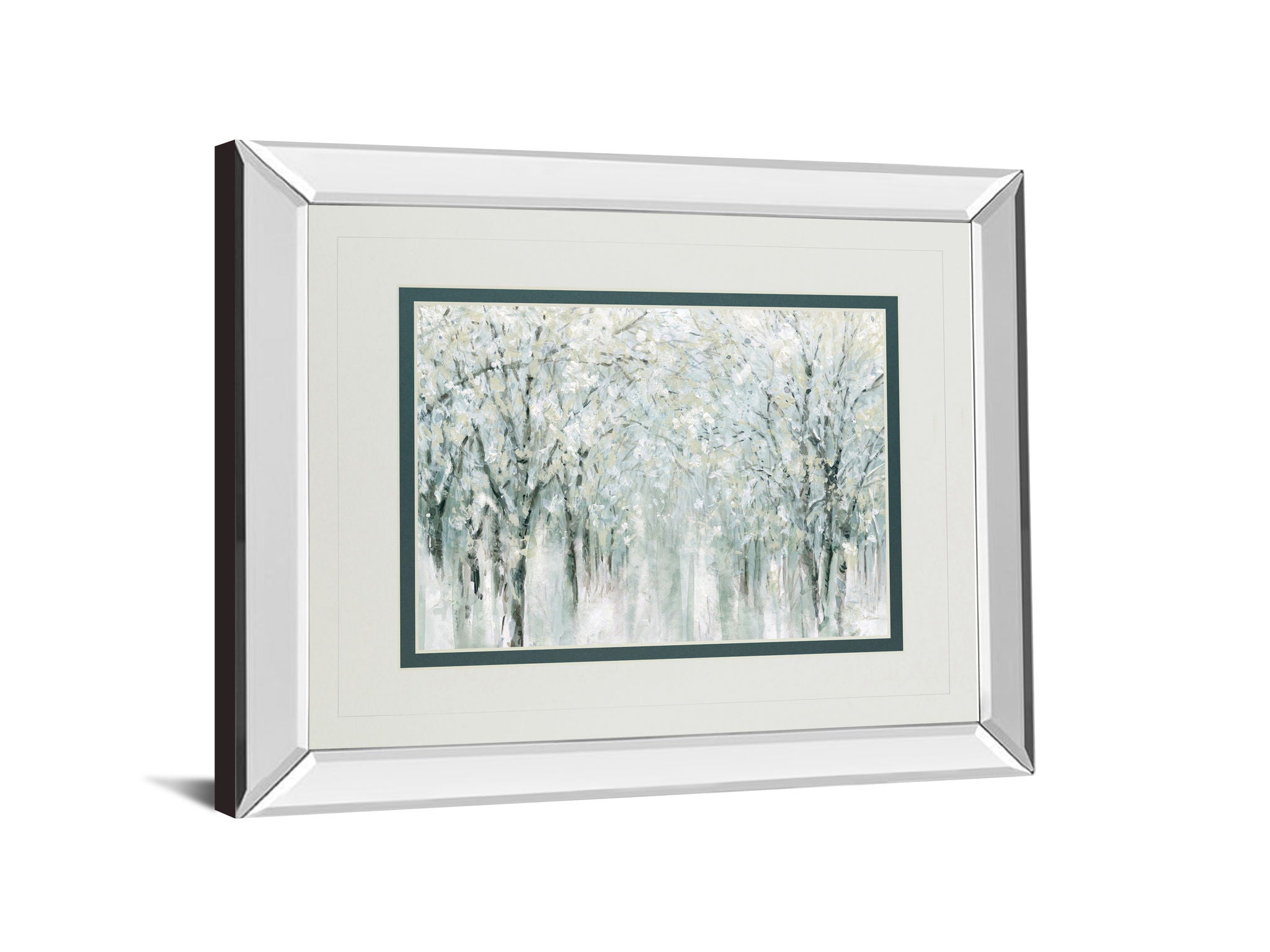 Winter Mist By Carol Robinson - Mirror Framed Print Wall Art - Gray