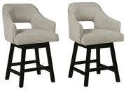 Tallenger - Upholstered Swivel Barstool (Set of 2)