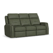Felix - Power Reclining Sofa With Power Headrest, Lumbar, Heat & Massage