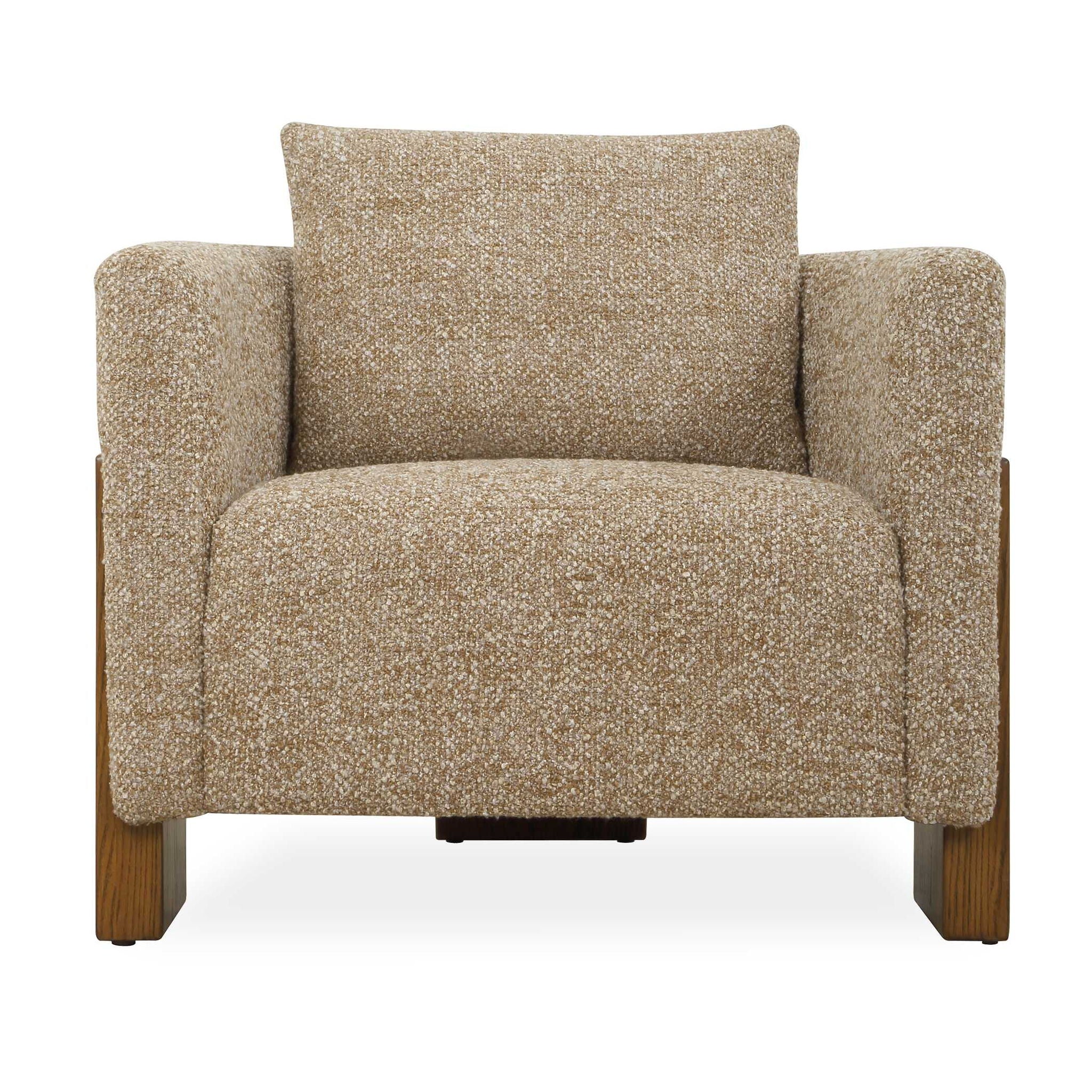 Halligan - Upholstered Accent Chair - Brown