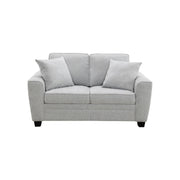 Ashbury - Loveseat With 2 Pillows - Soft Gray