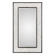 Karel - Chevron Mirror - Black