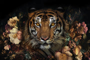 Floral Gaze - 40" x 60" Framed Wall Art - Brown - Light Brown