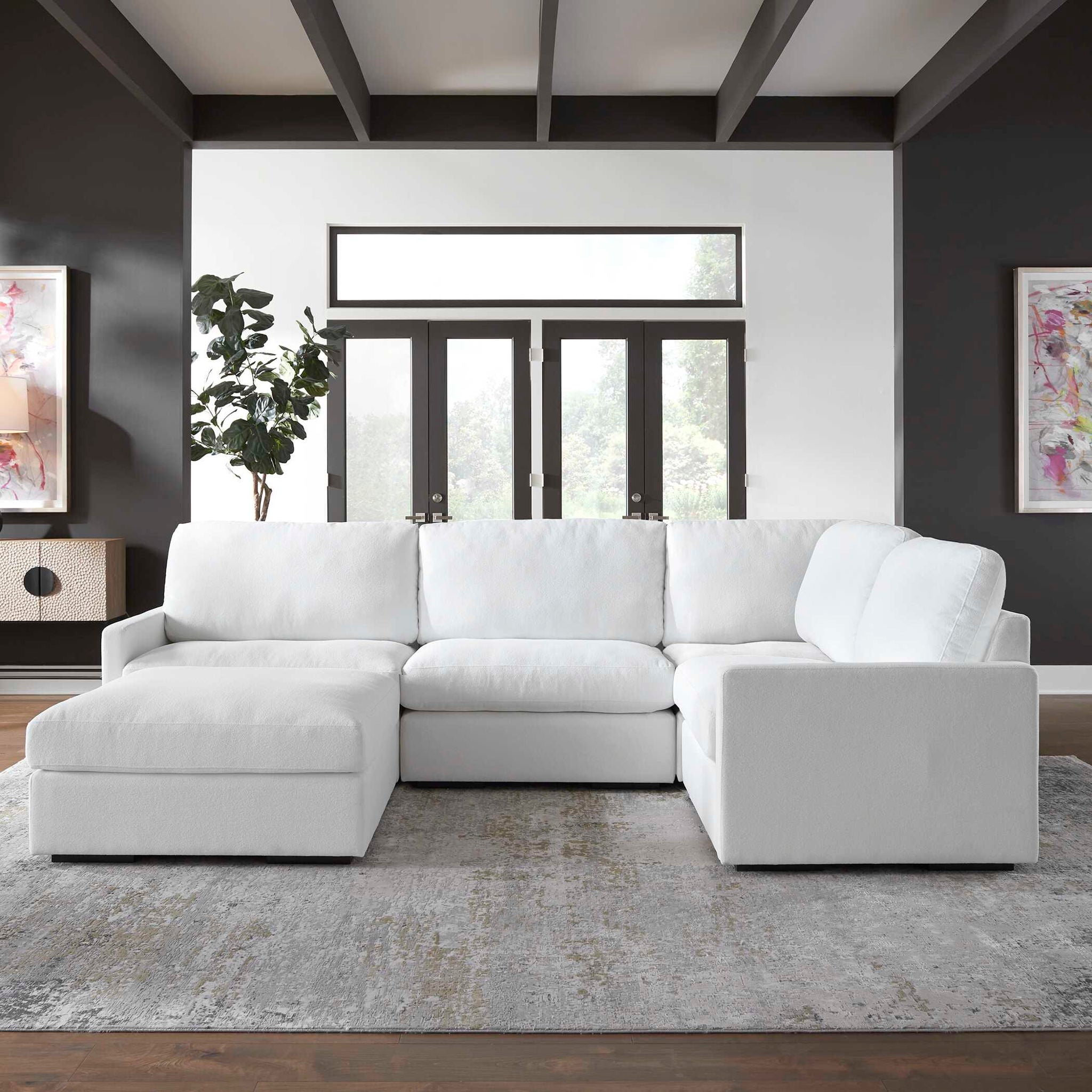 Refuge - Arctic White Right Arm Facing Sofa