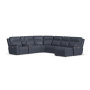 Sawyer Leather Reclining Sectional