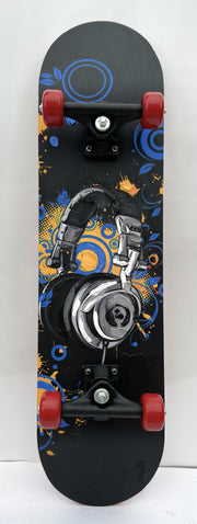 Skateboard - Head Phones - Black