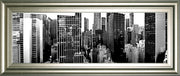 Panorama Of NYC VII By Jeff Pica - Framed Print Wall Art - Dark Gray