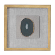 Keeva - Agate Stone Shadow Box - Gold