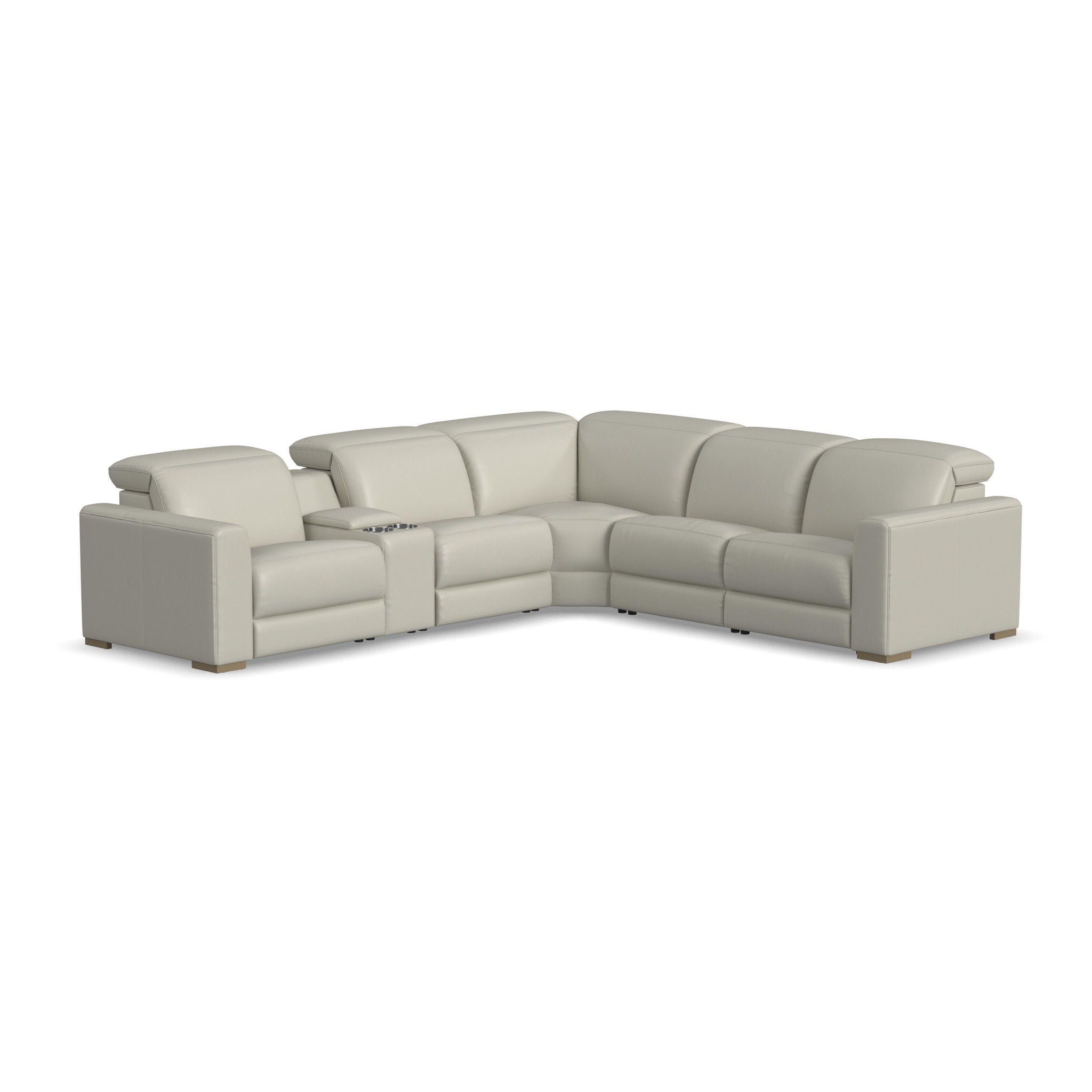Aurora Leather Reclining Sectional