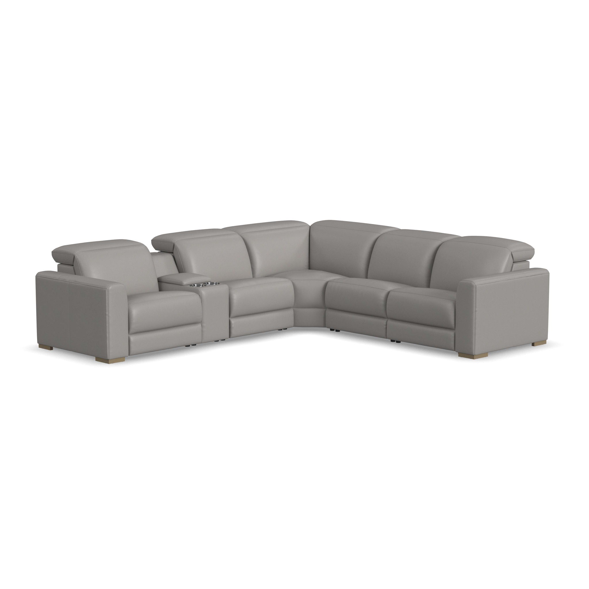 Aurora Leather Reclining Sectional