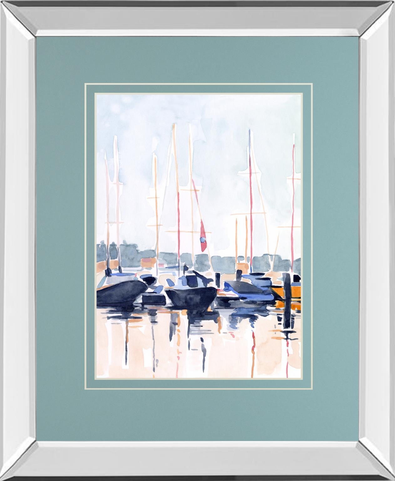Watercolor Boat Club II By Emma Scarvey - Light Blue