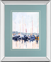 Watercolor Boat Club II By Emma Scarvey - Light Blue