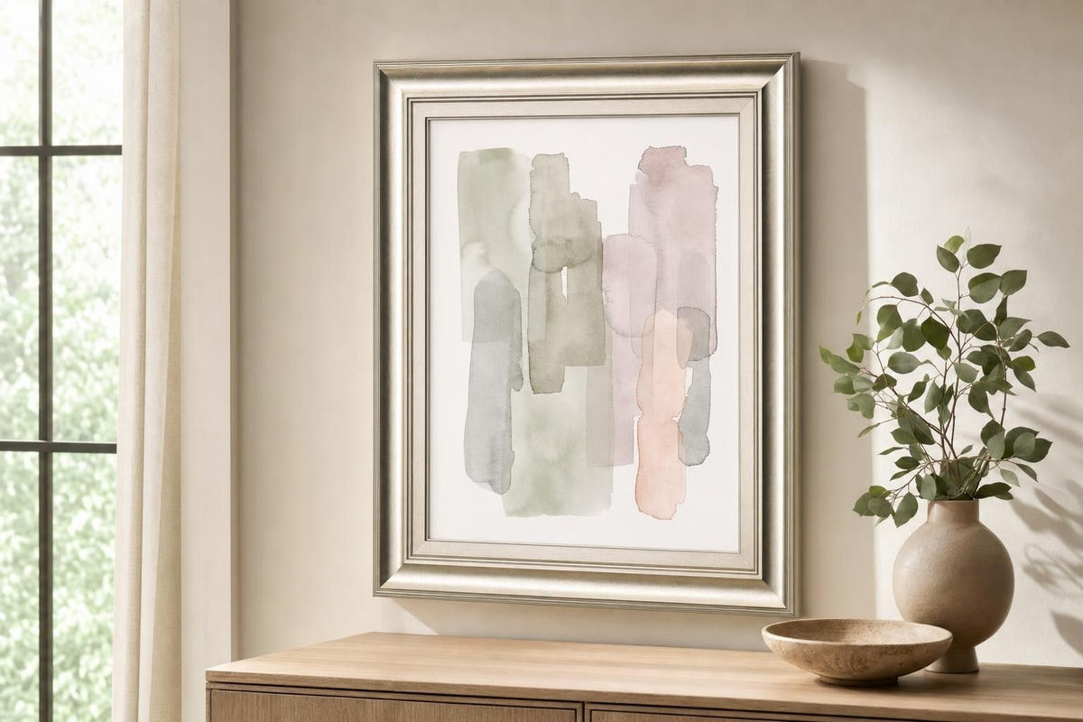 22x26 Sorbet Falls I By Grace Popp - Silver