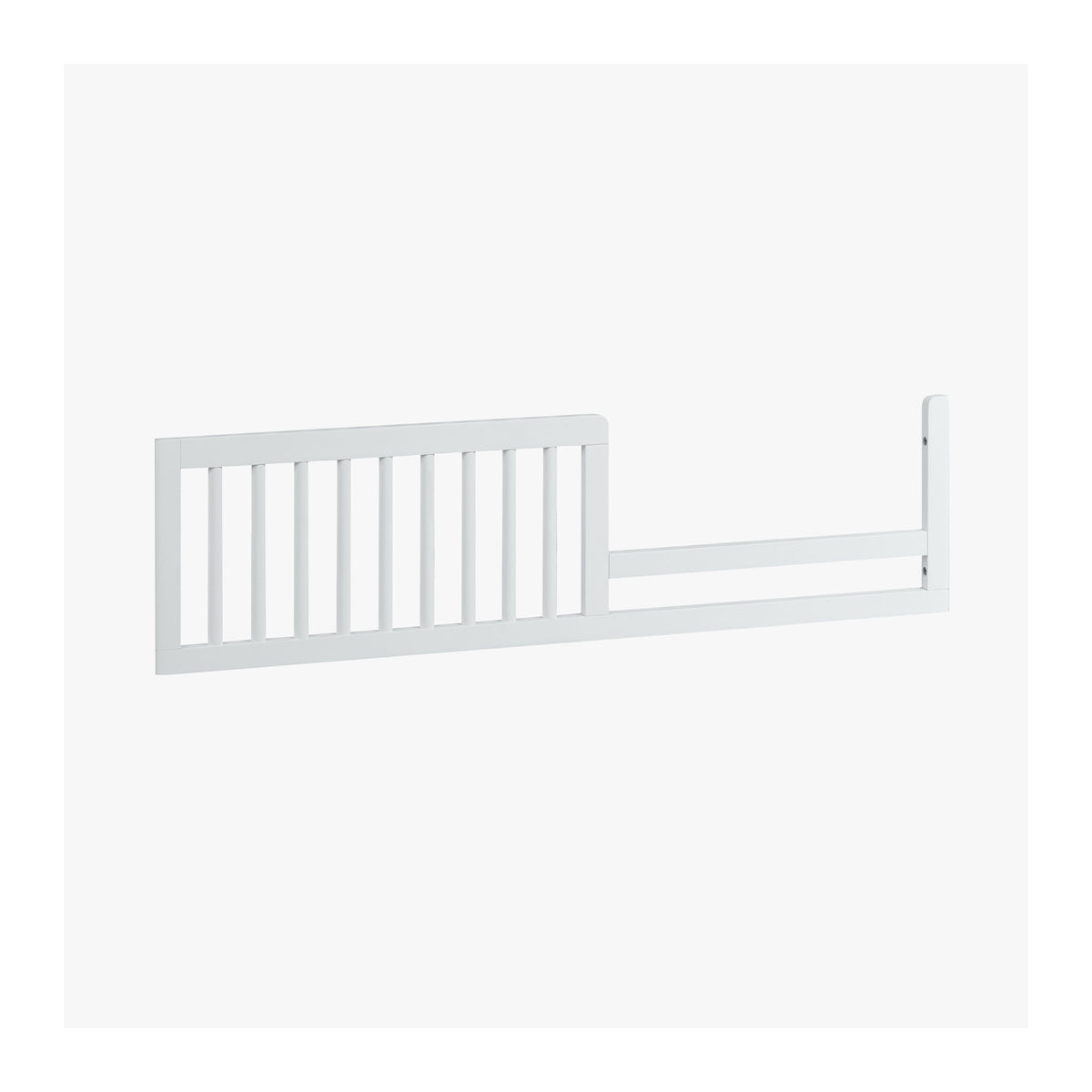 Modern Nursery - Toddler Rail - White