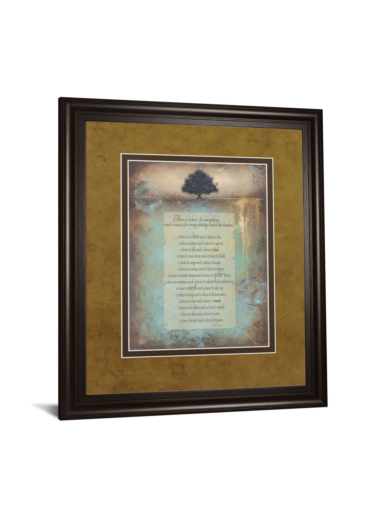 Time For Everything By Brit Hallowell - Framed Print Wall Art - Light Brown
