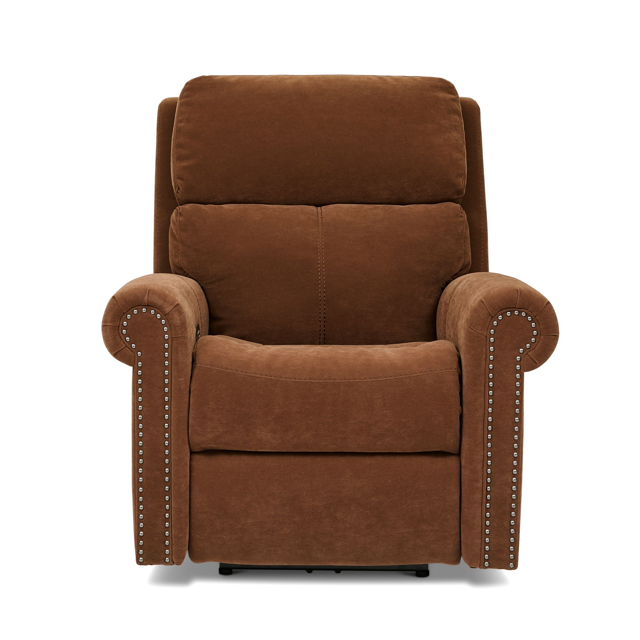 Bernard - Power Recliner With Power Headrest & Lumbar With Nailhed Trim