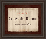 Cote Du Rhone By Paola Viveiros - Framed Print Wall Art - Beige