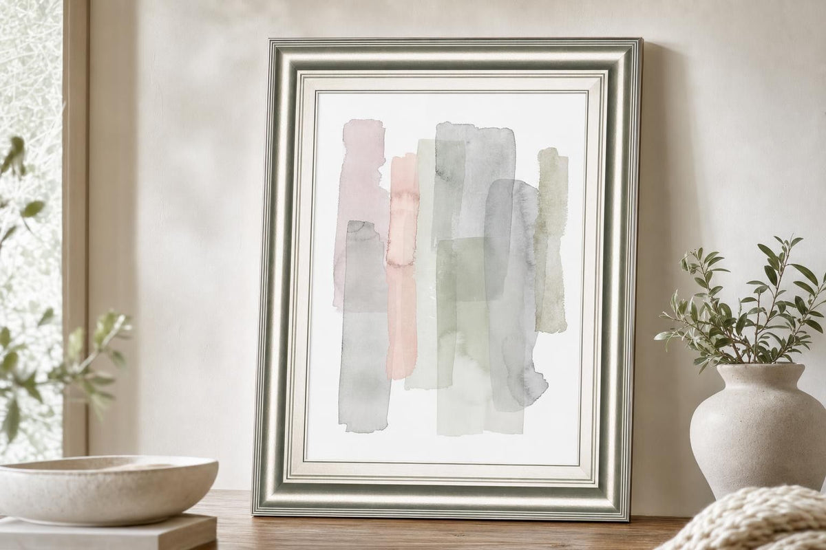 22x26 Sorbet Falls II By Grace Popp - Silver