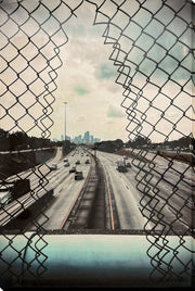 Beyond The Wire - 32 X 48 - High Gloss Wrapped Canvas - Gray