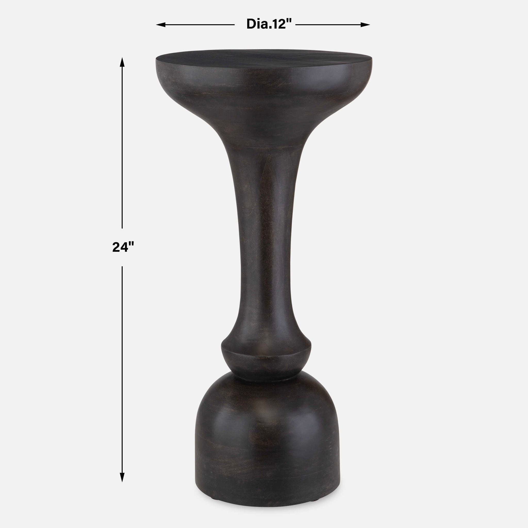 Gambit - Hourglass Accent Table - Black