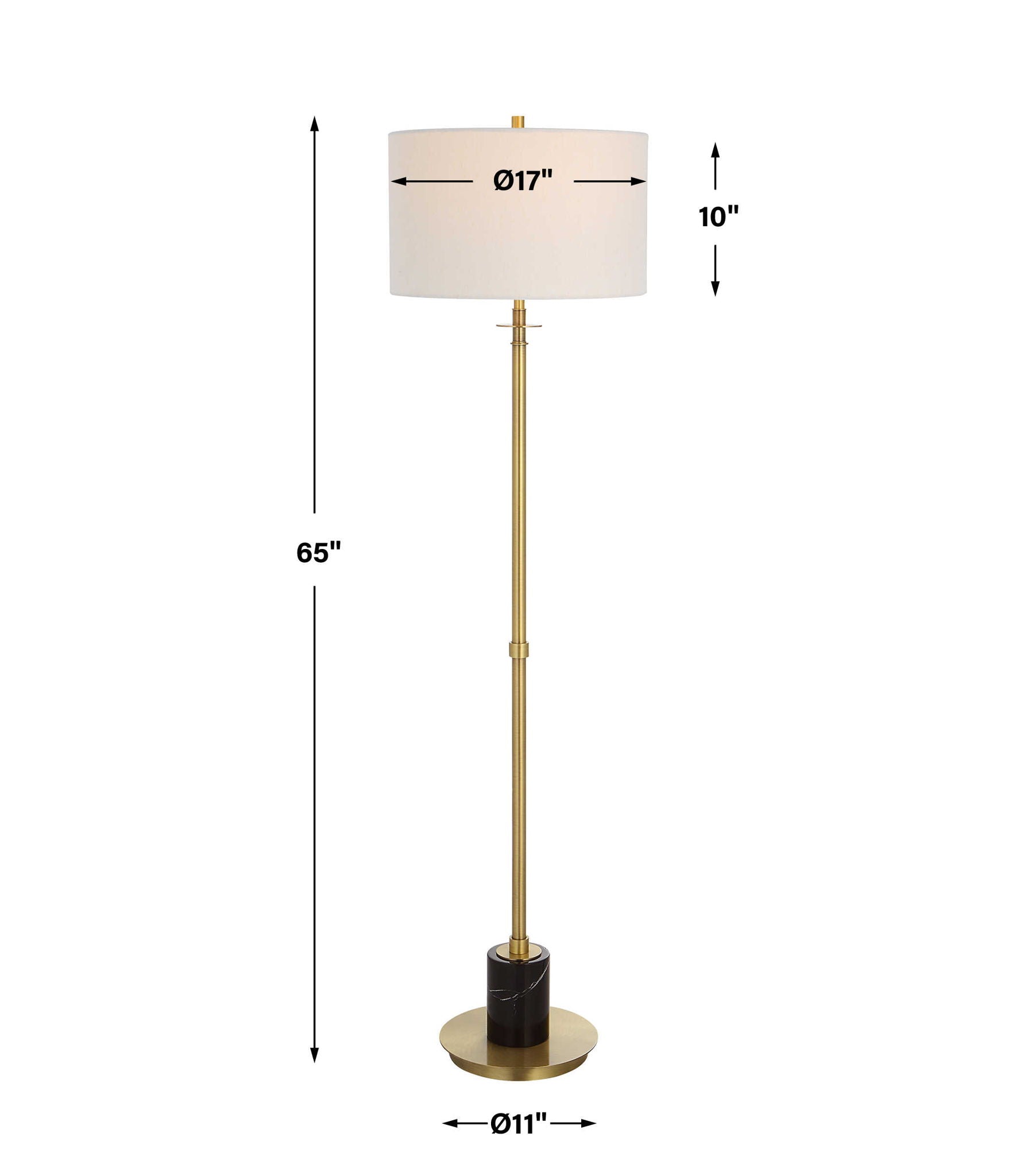 Guard - Brass Floor Lamp
