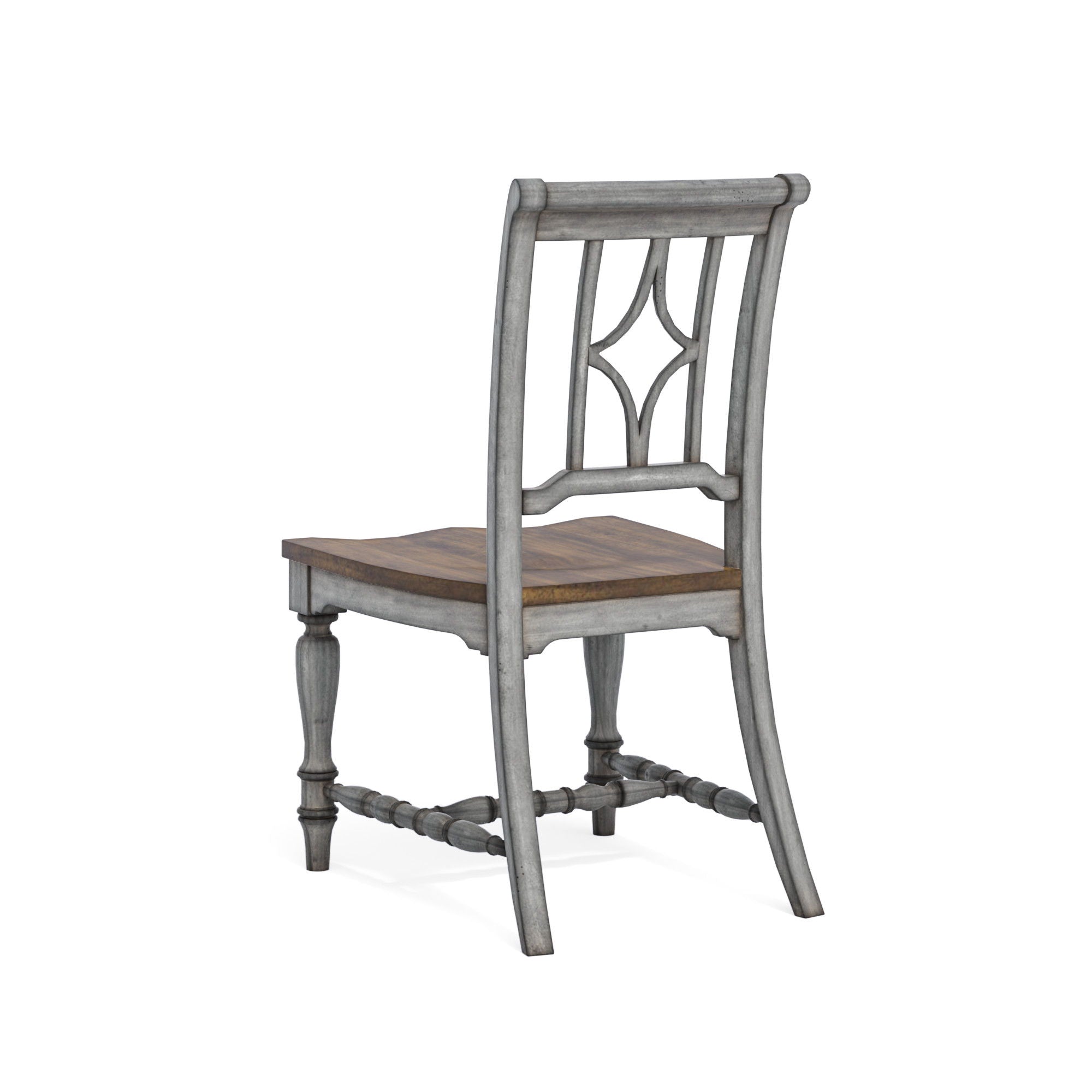 Plymouth - Dining Chair (Set of 2) - Gray / Dark Brown