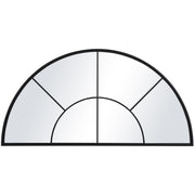 Rousseau - Iron Window Arch Mirror - Black
