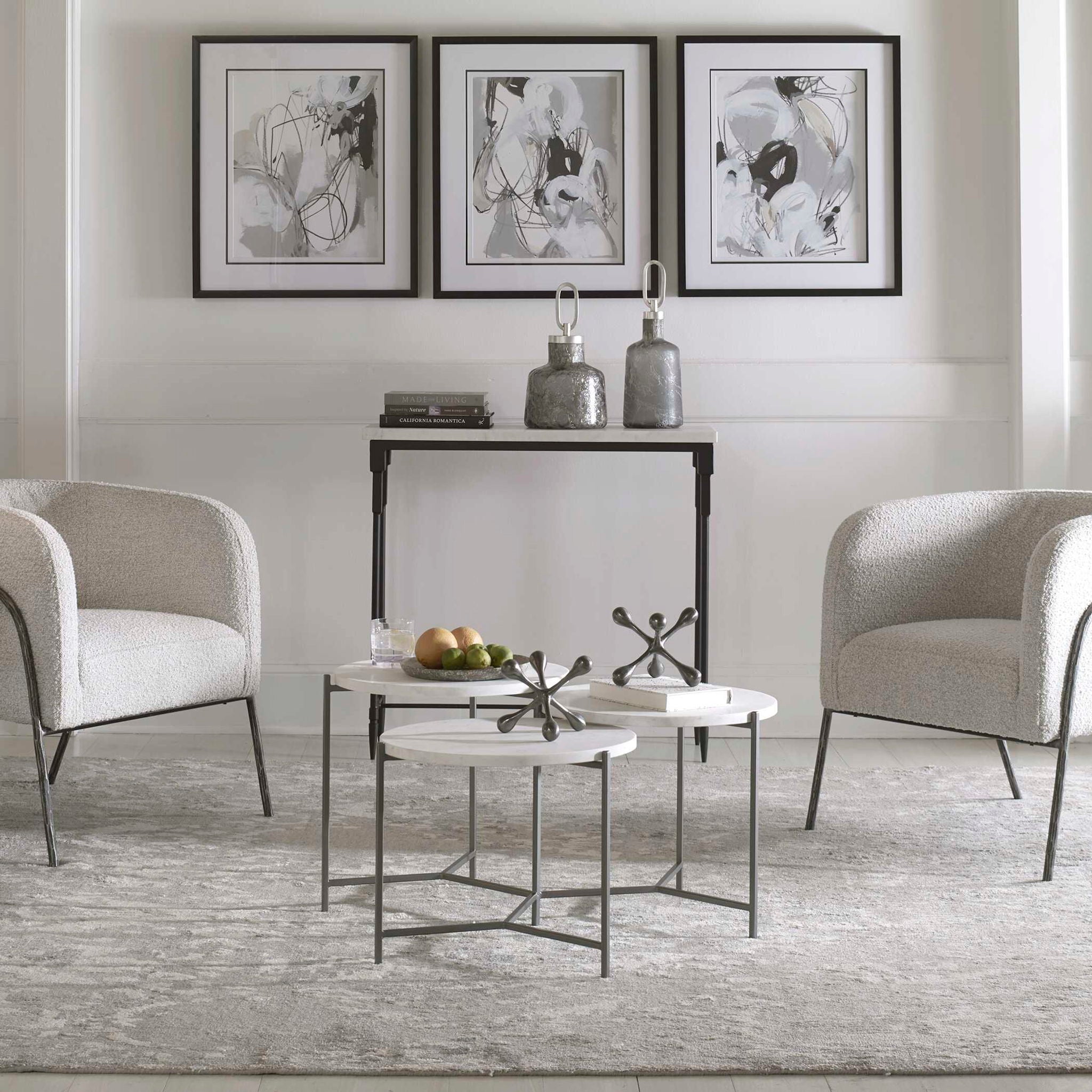 Contarini - Tiered Coffee Table - White