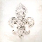 Tempered Glass With Foil & Rhinestones - Fleur in Gems - Beige
