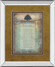 Time For Everything By Brit Hallowell - Mirror Framed Print Wall Art - Light Brown