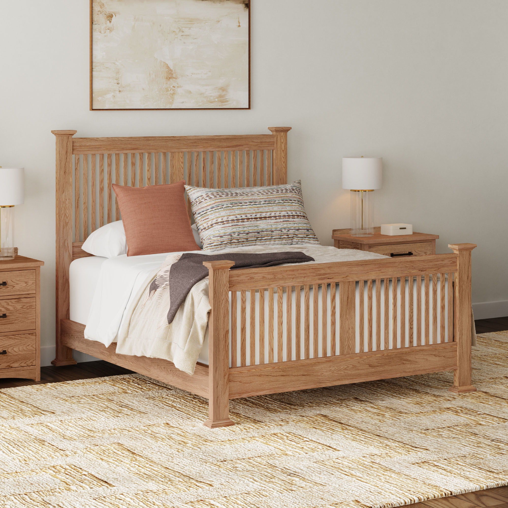 Oak Park - Slat Bed
