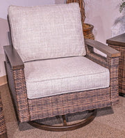 Monterey Point - Swivel Lounge Chair (Set of 2) - Dark Brown