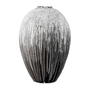 Chocolate Cascade - Indoor-Outdoor Vase - Brown,White