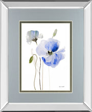 All Poppies I By Lanie Loreth - Mirror Framed Print Wall Art - Gray