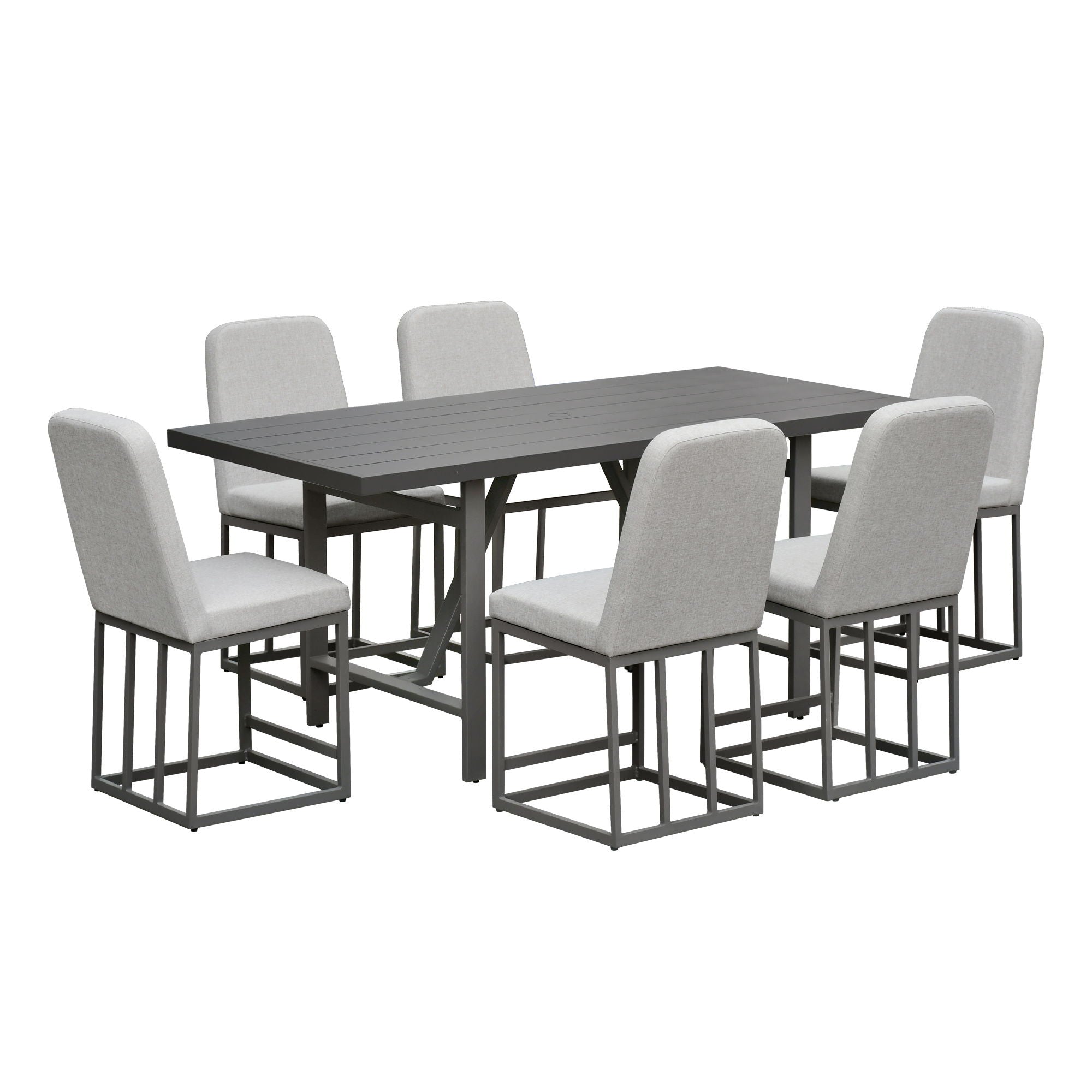 Navarro - Outdoor Dining Upholstered Barstool - Mocha