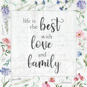 Love And Family By Kristen Brockmon (Framed) (Small) - Gray
