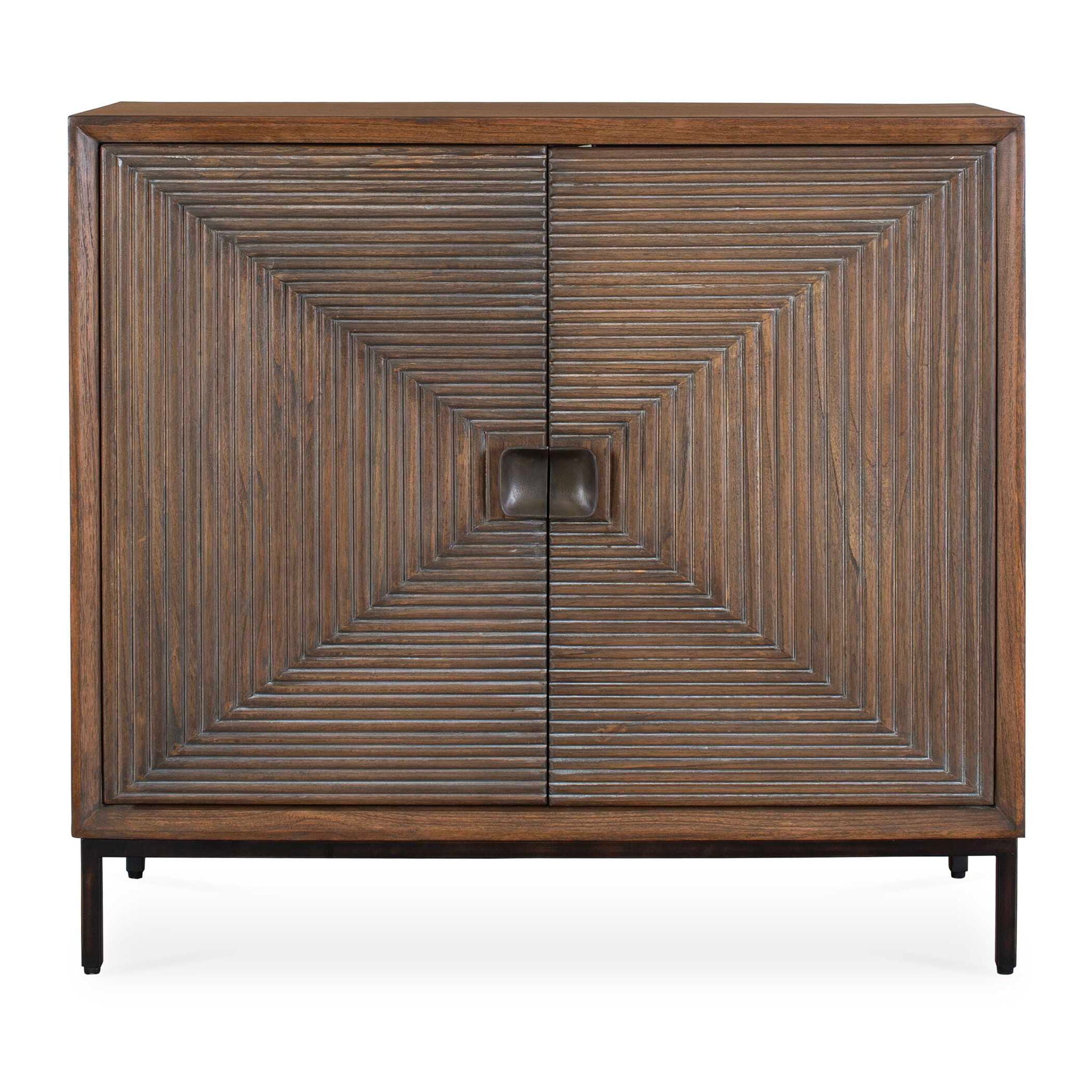 Bottom Line - 2 Door Wood Cabinet - Woodtone