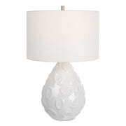 Loop - White Glaze Table Lamp