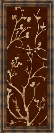 Branching Out I By Diane Stimson - Framed Print Wall Art - Dark Brown
