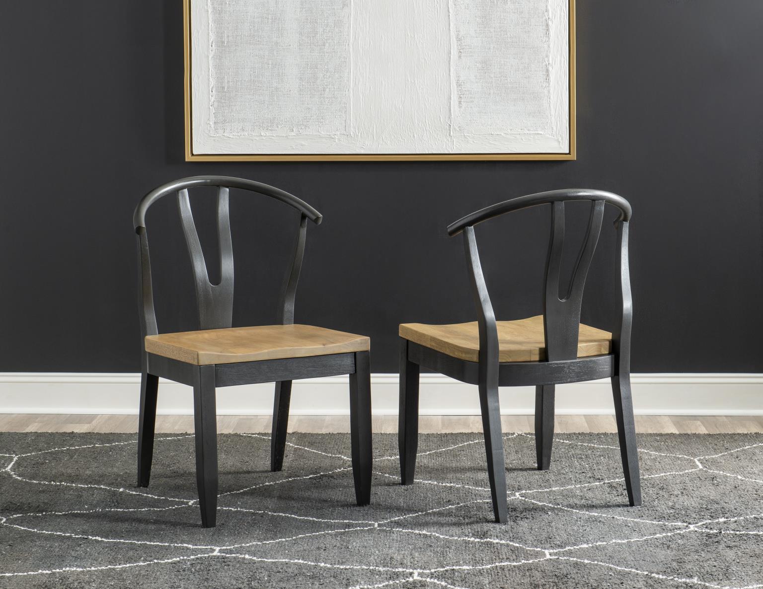 Franklin - Wishbone Back Side Chair (Set of 2) - Harvest Oak