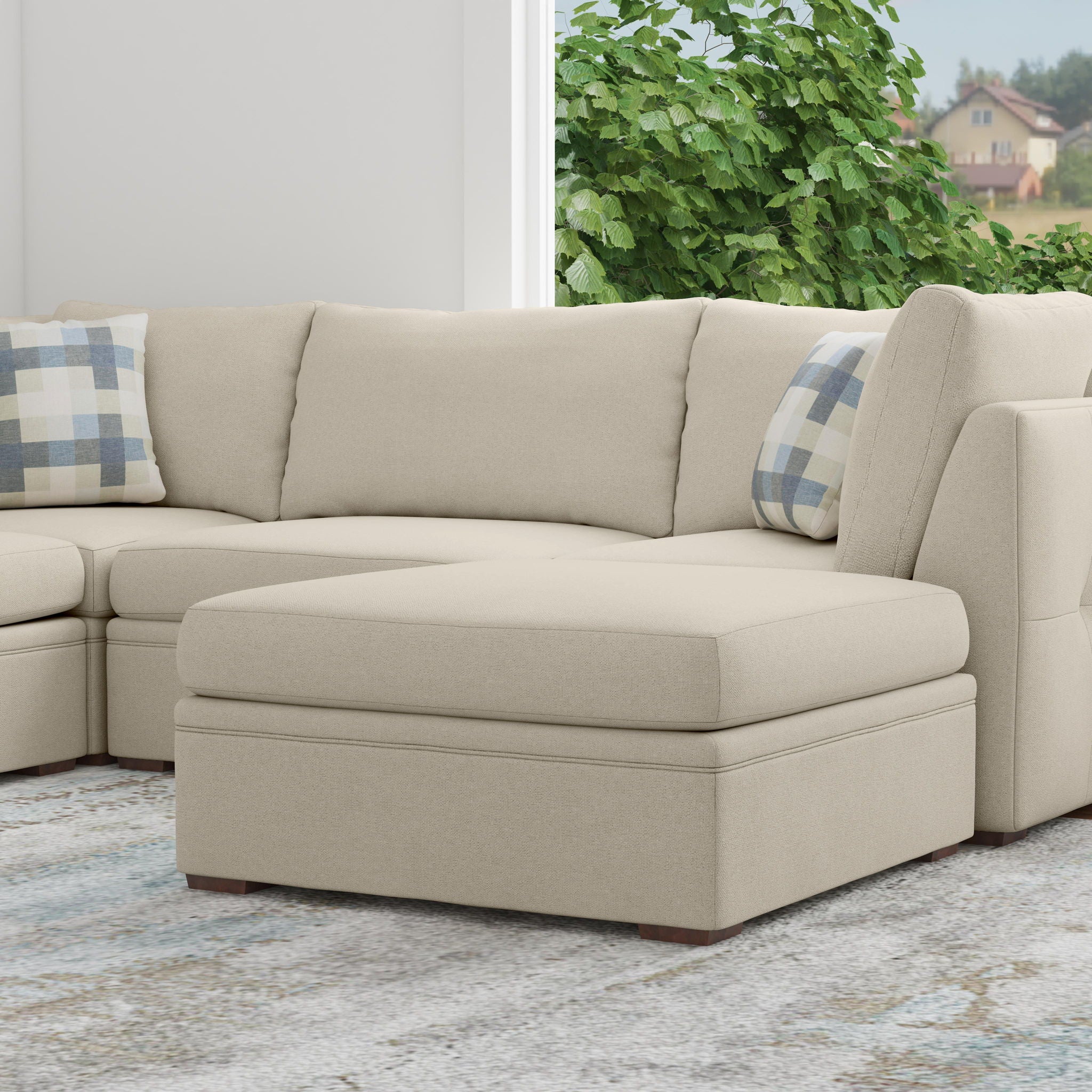 Evelyn - Square Cocktail Ottoman
