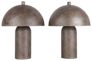 Bronze Canopy - 17 X 13 - Metal Accent Lamp (Set of 2) - Textured Antique Bronze