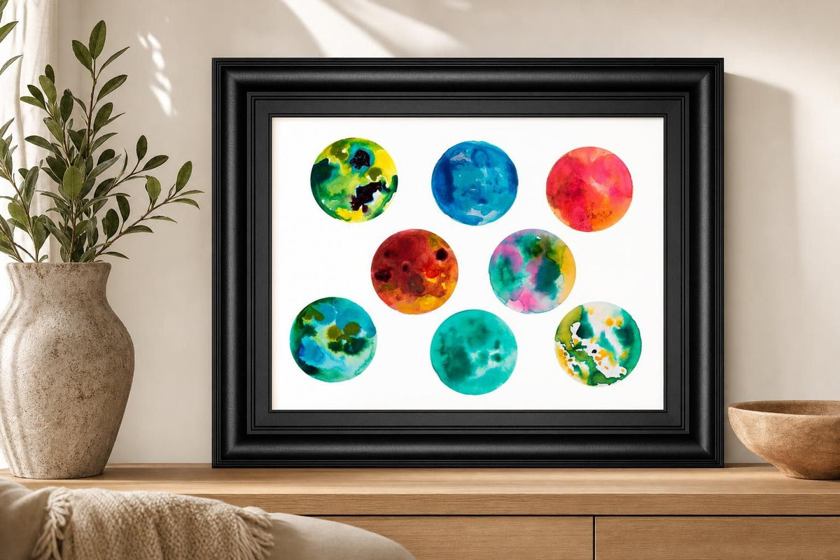 22x26 Stunning Universe I By LanieLoreth - Green