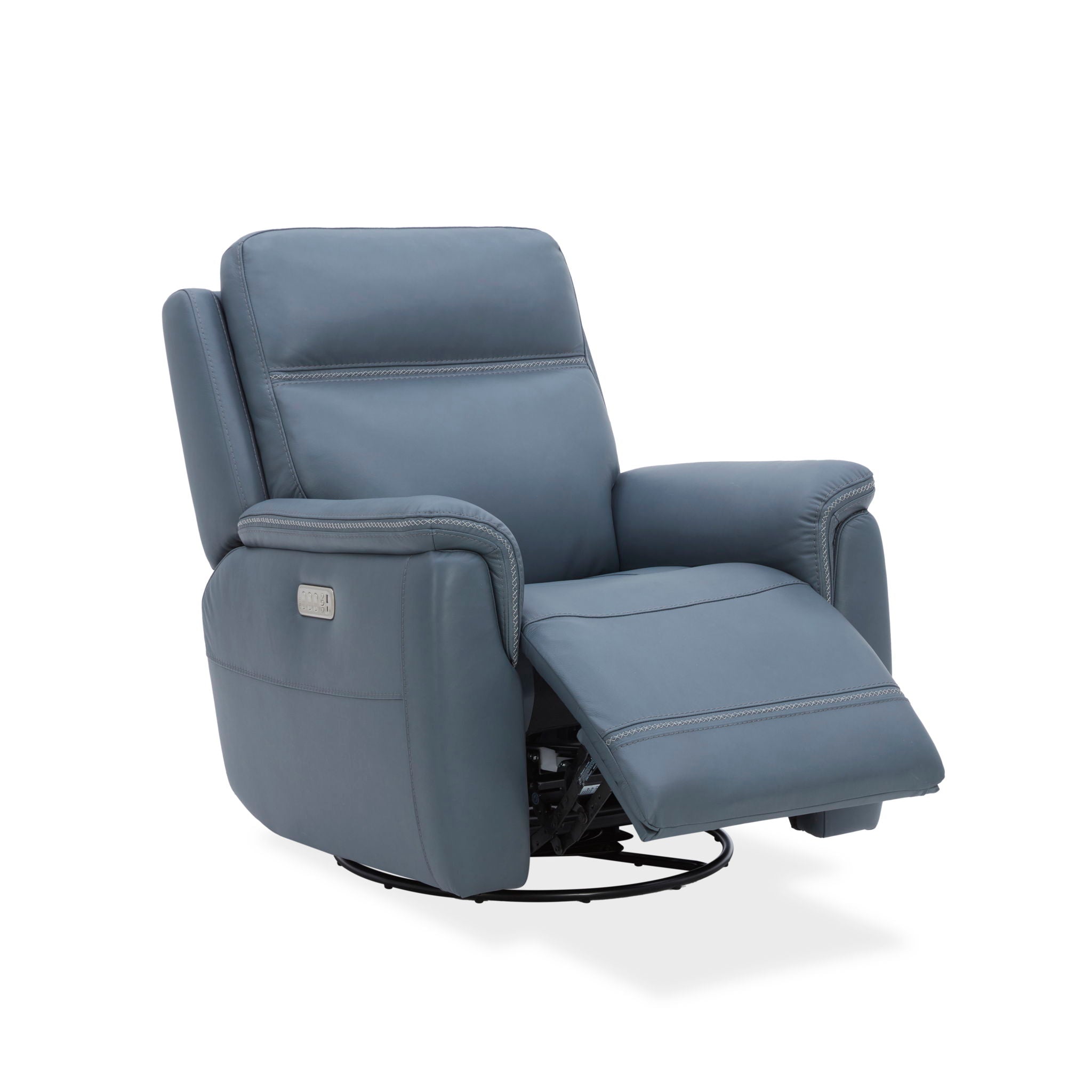 Sawyer - Swivel Glider With Power Headrest, Lumbar, Heat & Massage