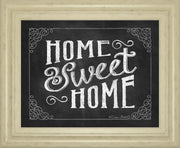 Home Sweet Home By Susan Ball - Framed Print Wall Art - Dark Gray
