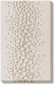 Pebbled Cream Drift - 32" x 47" Framed Wall Art - Beige